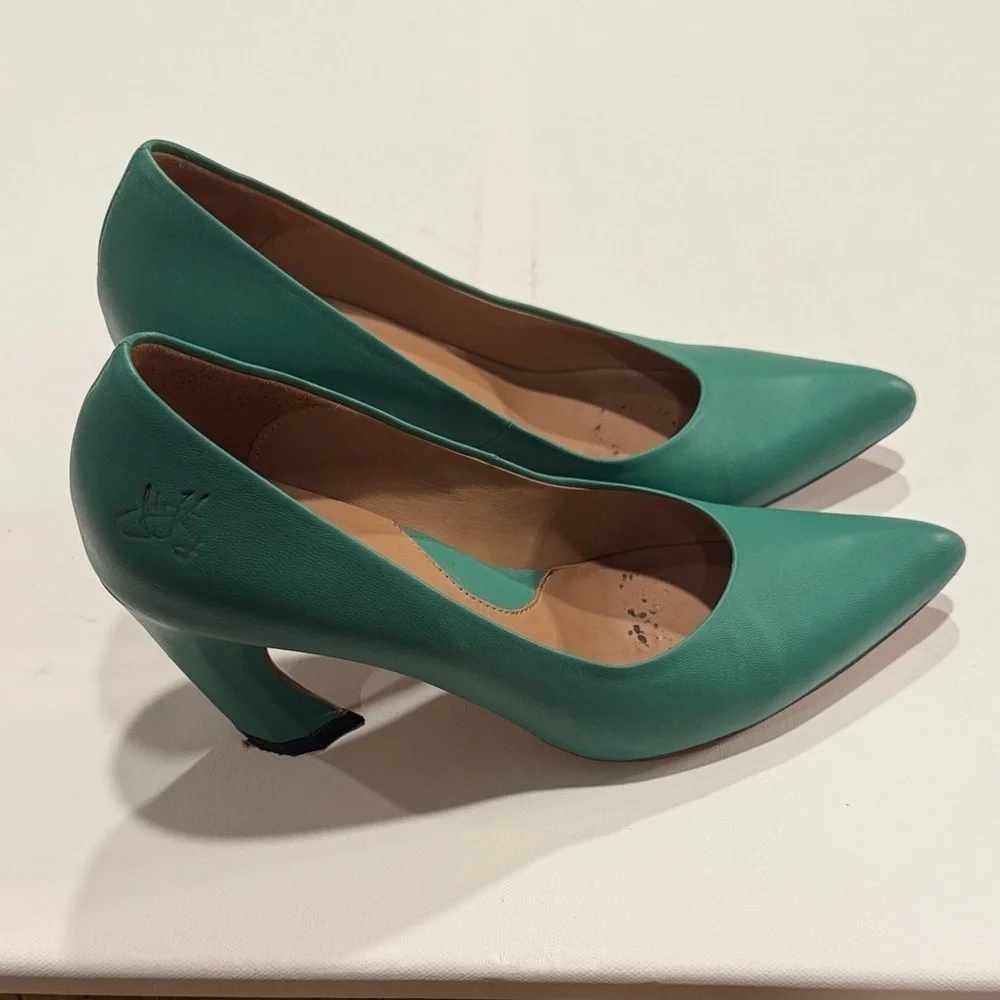 John Fluevog Teal Women's Heels